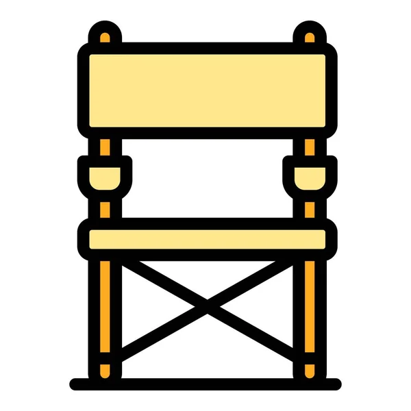 露营椅图标 基于白色背景色平面的网页设计概要堆放椅子矢量图标 — 图库矢量图片