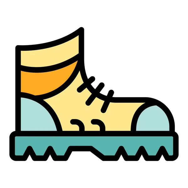 Hiking Boots Icon Outline Hiking Boots Vector Icon Web Design — Stock Vector