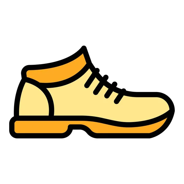 Zapatillas Senderismo Icono Esquema Hiking Shoesvector Icono Para Diseño Web — Vector de stock