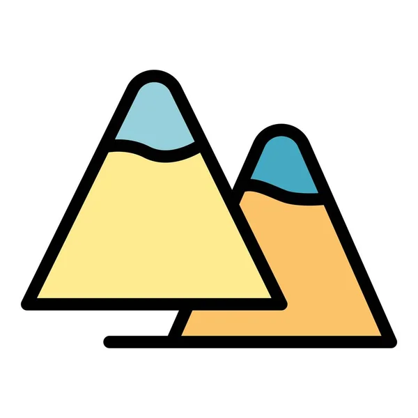 Scouting Mountain Icon Outline Scouting Mountain Vector Icon Web Design — Stock Vector
