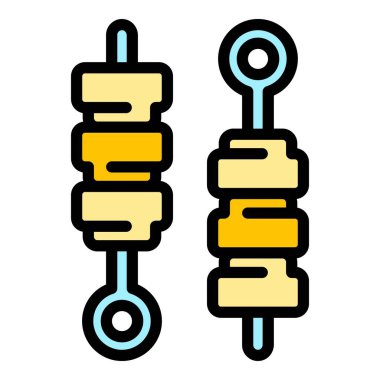Izgara piknik ikonu. Beyaz arkaplan renginde izole edilmiş web tasarımı için ana Grill piknik vektör simgesi
