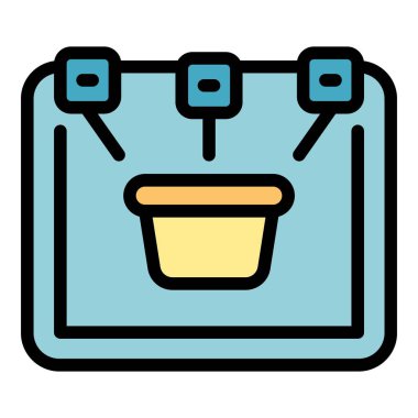 Çevrimiçi ikon alışverişi. Beyaz arkaplan rengi üzerinde izole edilmiş web tasarımı için çevrimiçi alışveriş vektör simgesi