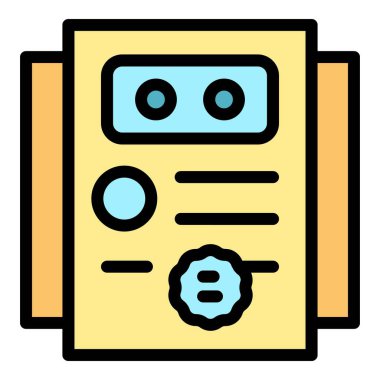 Test sonuç simgesi. Beyaz arkaplan rengi üzerinde izole edilmiş web tasarımı için özet Test sonuç vektör simgesi