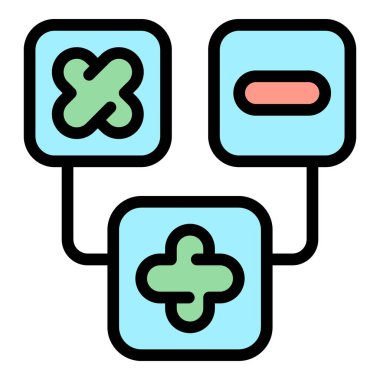 Pozitif test virüsü ikonu. Beyaz arkaplan rengi üzerinde izole edilmiş web tasarımı için pozitif test virüsü vektör simgesi