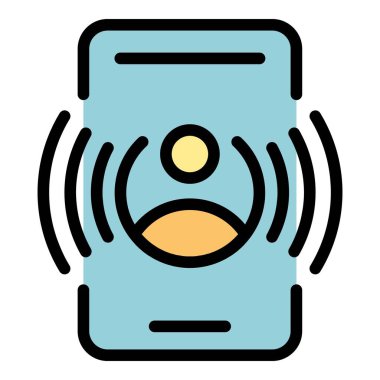 Telefon ikonu çalıyor. Beyaz arkaplan rengi üzerinde izole edilmiş web tasarımı için ana hatlı telefon vektör simgesi