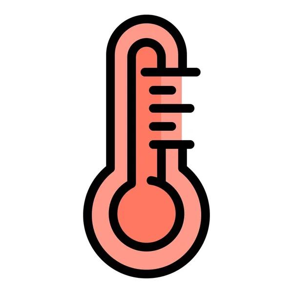 Icona Della Temperatura Del Sonno Outline Icona Vettoriale Temperatura Sonno — Vettoriale Stock