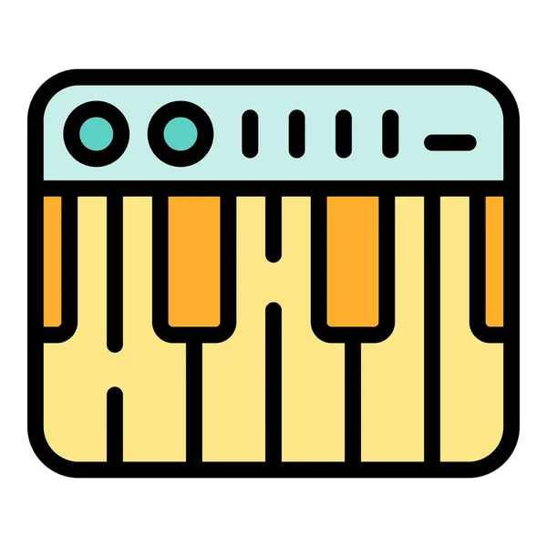 Musical Mixer Icon Esquema Musical Mixer Vector Icono Para Diseño — Vector de stock