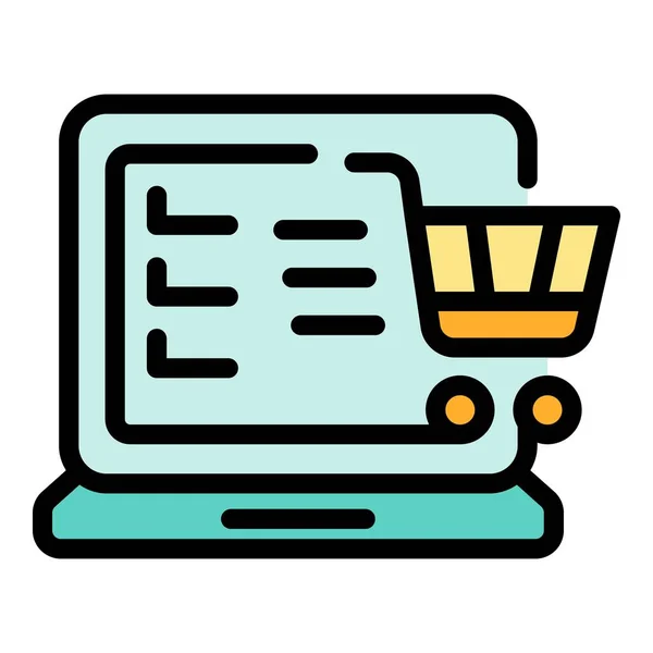 Shopmarketing Ikone Umriss Shop Marketing Vektor Symbol Für Web Design — Stockvektor