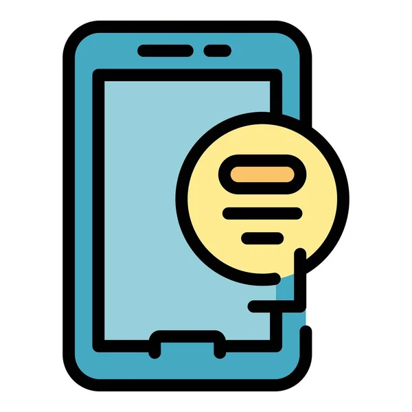 Phone Chat Icon Outline Phone Chat Vector Icon Web Design — Stock Vector