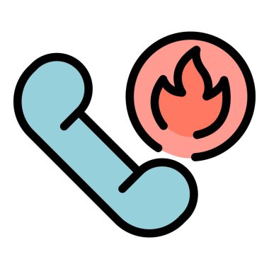 Acil çağrı ikonu. Beyaz arkaplan rengi üzerinde izole edilmiş web tasarımı için Acil Durum çağrı vektör simgesi