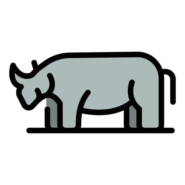 Ikona Safari Zvířat Obrys Safari Zvířata Vektor Ikona Pro Web — Stockový vektor