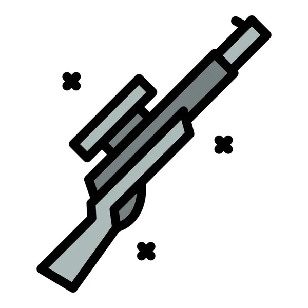 Safari Gewehr Symbol Umriss Safari Gewehr Vektor Symbol Für Web — Stockvektor