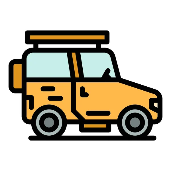 Safari Vehicle Icon Outline Safari Vehicle Vector Icon Web Design — Stock Vector