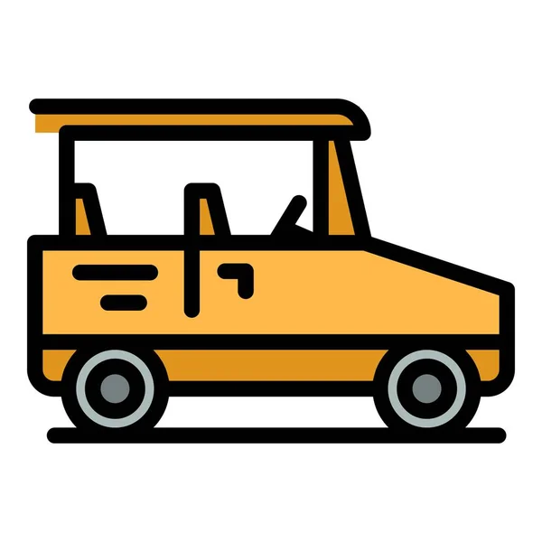사파리 아이콘 사파리 아이콘 Outline Safari Transport Vector Icon 평면에 — 스톡 벡터