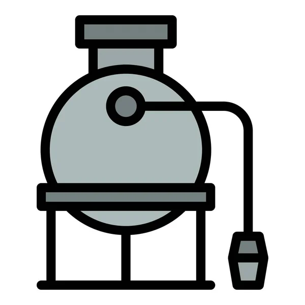Oliepictogram Outline Oil Cisterne Vector Icoon Voor Web Design Geïsoleerd — Stockvector