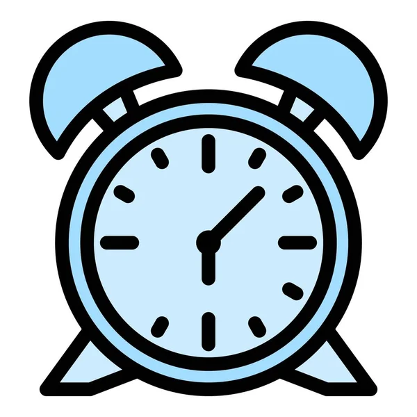 Alarm Clock Jet Lag Icon Outline Alarm Clock Jet Lag — Stock Vector