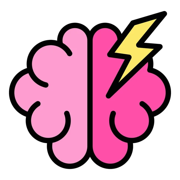 Значок Мозкового Штурму Контурна Піктограма Мозкового Штурму Веб Дизайну Ізольовано — стоковий вектор