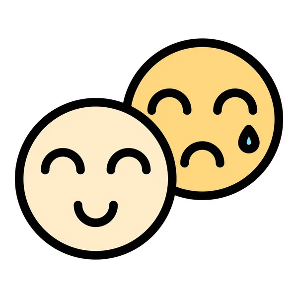 Emoji Gefühle Umriss Emoji Gefühle Vektor Symbol Für Web Design — Stockvektor