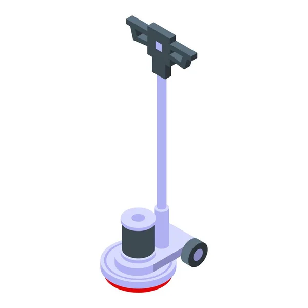 Icône Machine Personnel Vecteur Isométrique Nettoyage Sol Nettoyant Routine — Image vectorielle