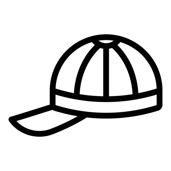 Vektor Obrysu Ikony Zadní Patice Přední Baseball Základ Tkaniny — Stockový vektor