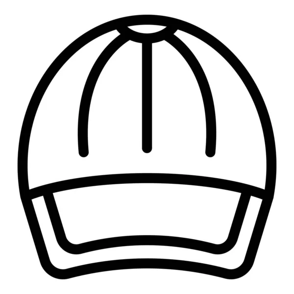 Άδειο Εικονίδιο Καπέλου Διάνυσμα Μπέιζμπολ Σπορ Απλή Μόδα — Διανυσματικό Αρχείο