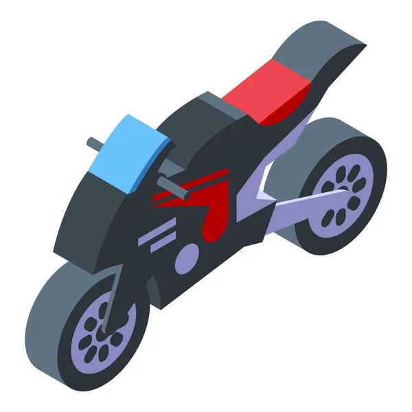 Велосипедні Гоночні Значки Ізометричний Вектор Команда Гоночних Автомобілів Автоматична Зупинка — стоковий вектор