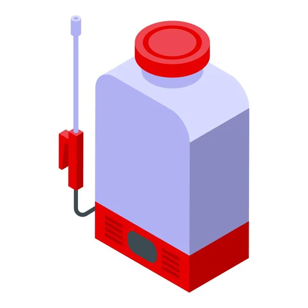 Tank Hose Icon Isometric Vector Chemical Spray Farm Pest — Stock Vector