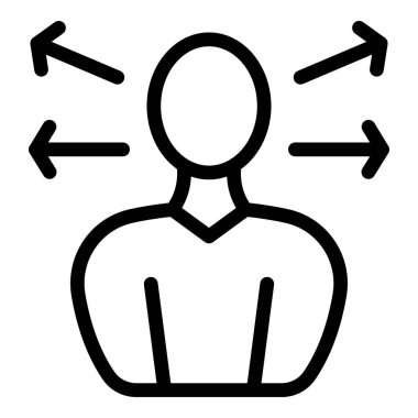 Kriz yaratıcılığı kişisi ikon ana hatları vektörü. Çalışma süreci. Üzücü depresyon