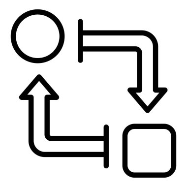 Takas nesnesi simge ana hatları vektörü. Nakit para. Bozuk para ödemesi