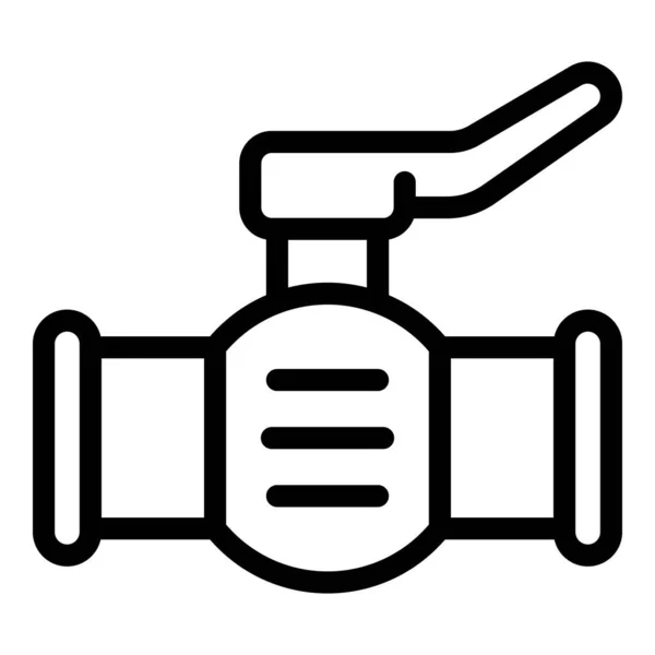 Ikona Ikony Rurociągu Naftowego Zbiornik Paliwa Dostawa Chemiczna — Wektor stockowy