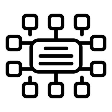 Proje şeması ana hatları vektörünü başlat. Yaratıcı hedef. Başarı stratejisi