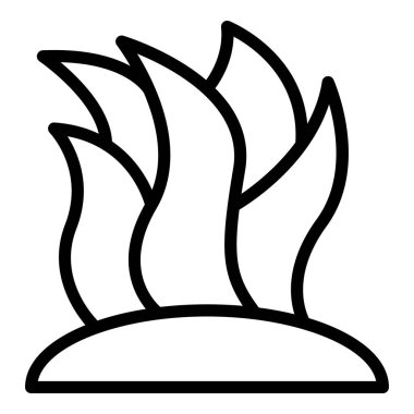 Bitki yaprağı ana hatları vektörü. Derin fauna. Tohum suyu