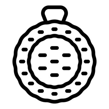 Meyve suyu ikonu ana hatları vektörü. Egzotik meyve. Doğal vitamin