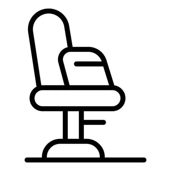 Escritório Arte Cadeira Ícone Contorno Vetor Computador Gamer Banco Trabalho —  Vetores de Stock