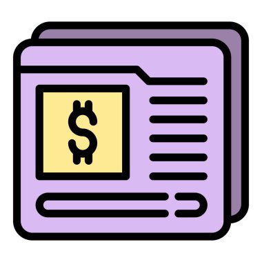 Dolar istatistik simgesi. Beyaz arkaplan rengi üzerinde izole edilmiş web tasarımı için dolar istatistik vektör simgesi