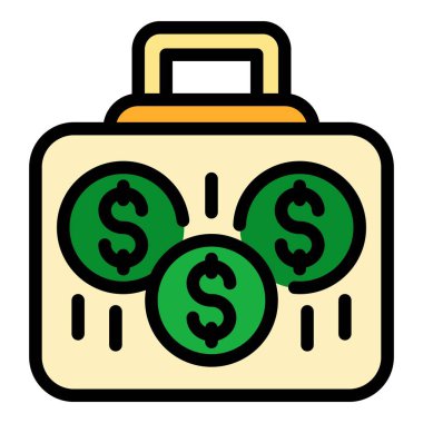 Para aklama ikonu. Beyaz arkaplan rengi üzerinde izole edilmiş web tasarımı için ana hatlı para vektörü simgesi