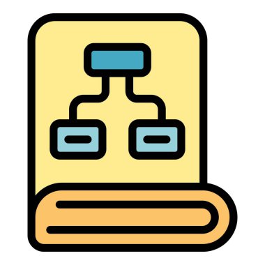 Proje gerçekleştirme simgesi. Beyaz arkaplan renginde izole edilmiş web tasarımı için ana proje gerçekleştirme vektör simgesi