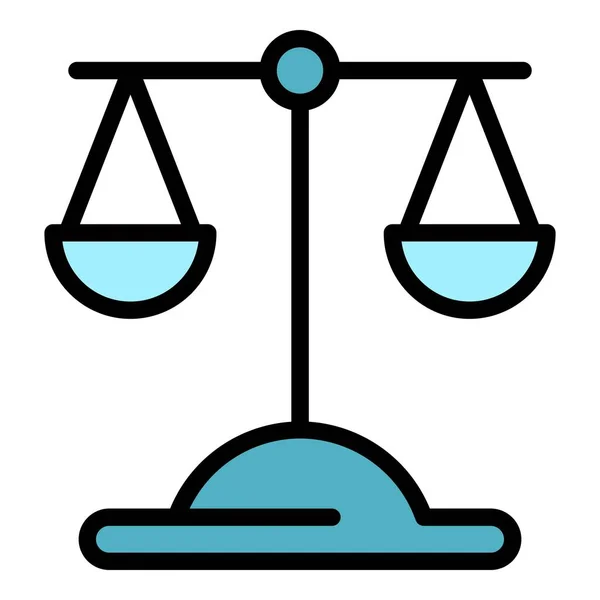 Ikona Prania Brudnych Pieniędzy Sędziego Zarys Pranie Pieniędzy Sędzia Równowagi — Wektor stockowy