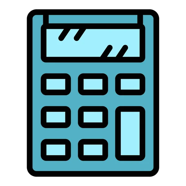 お金の計算アイコン 概要白い背景色のフラットに分離されたウェブデザインのためのお金の電卓のベクトルアイコン — ストックベクタ