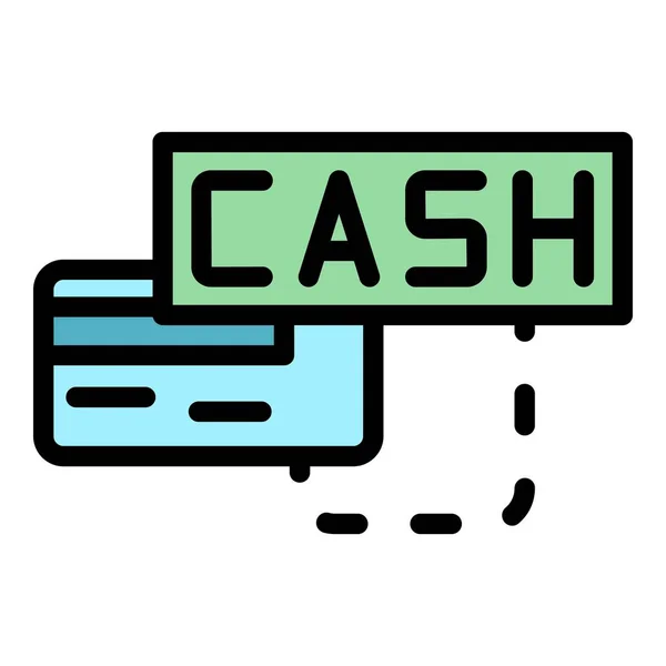 Cashback Icoon Outline Cashback Vector Icoon Voor Web Design Geïsoleerd — Stockvector