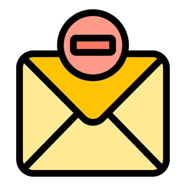 Kara liste posta ikonu. Beyaz arkaplan rengi üzerinde izole edilmiş web tasarımı için Blacklist e- posta vektör simgesi taslağı