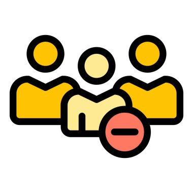 Kara liste blok simgesi. Beyaz arkaplan rengi üzerinde izole edilmiş web tasarımı için Blacklist grup blok vektör simgesi