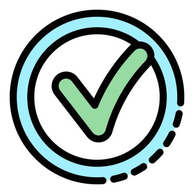 Kara liste onaylı simge. Beyaz arkaplan renklerinde izole edilmiş web tasarımı için taslak Blacklist onaylı vektör simgesi