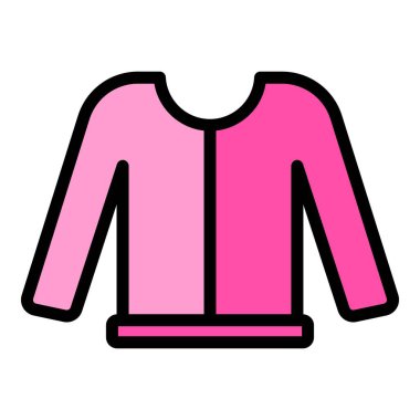 Tuhafiye gömleği simgesi. Beyaz arkaplan rengi üzerinde izole edilmiş web tasarımı için Haberdashery gömlek vektör simgesi