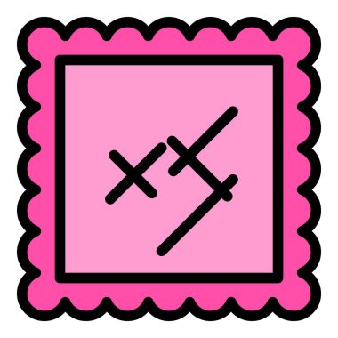 Tuhafiye Tekstil ikonu. Beyaz arkaplan renklerinde izole edilmiş web tasarımı için Tuhafiyelik tekstil malzeme vektör simgesi