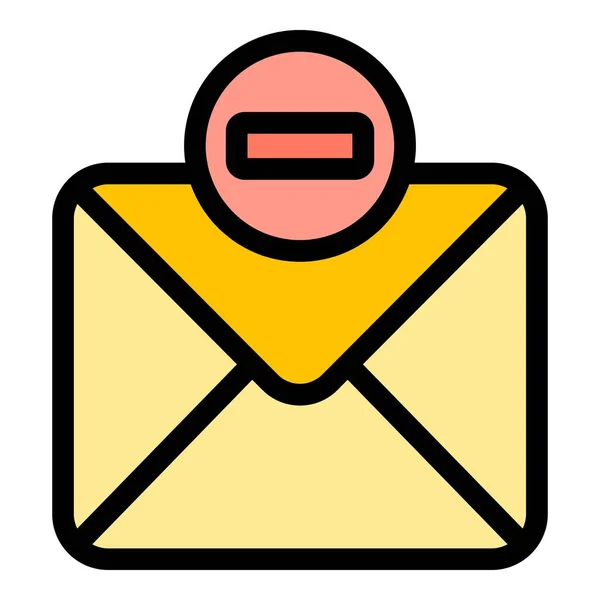 Icona Della Posta Della Lista Nera Outline Blacklist Mail Vector — Vettoriale Stock