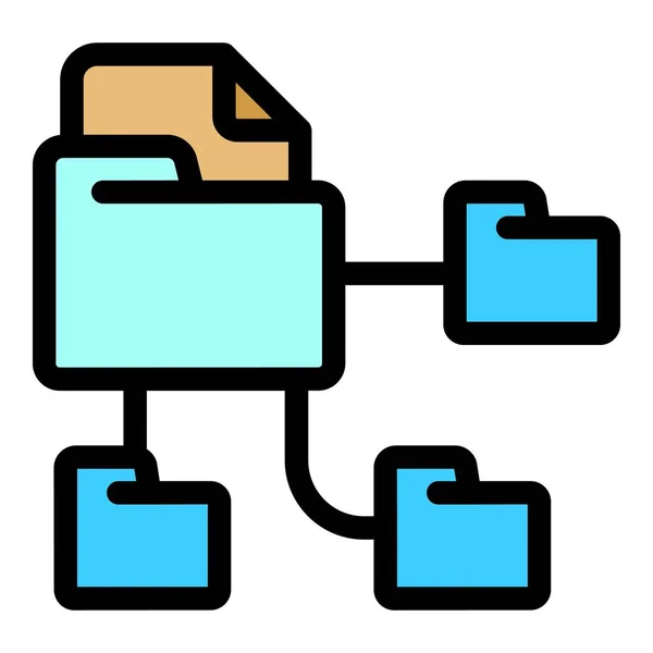 File Network Icon Outline File Network Vector Icon Web Design — Stock Vector