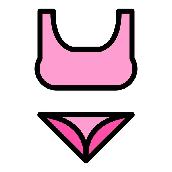 Icona Del Costume Bagno Outline Swimwear Icona Vettoriale Web Design — Vettoriale Stock