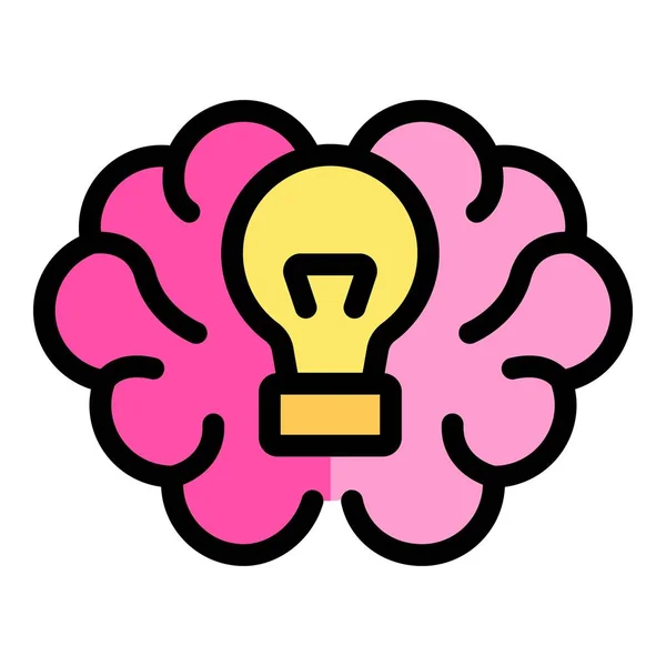 Έξυπνο Νέο Είδωλο Της Ιδέας Περίγραμμα Brainstorming Νέα Ιδέα Διάνυσμα — Διανυσματικό Αρχείο