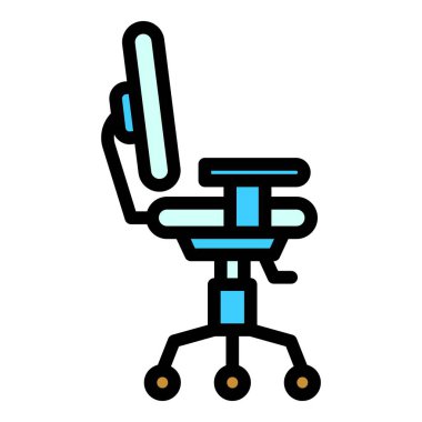 Akıllı ofis patronu koltuk ikonu. Beyaz arkaplan rengi üzerinde izole edilmiş web tasarımı için Akıllı ofis patronu koltuk vektör simgesi